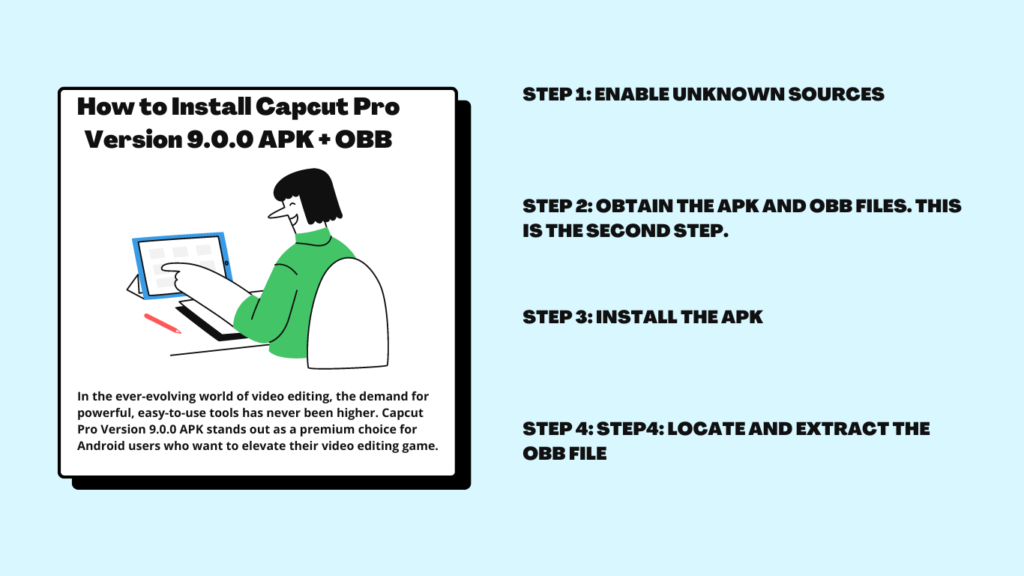 How to Install Capcut Pro Version 9.0.0 APK + OBB